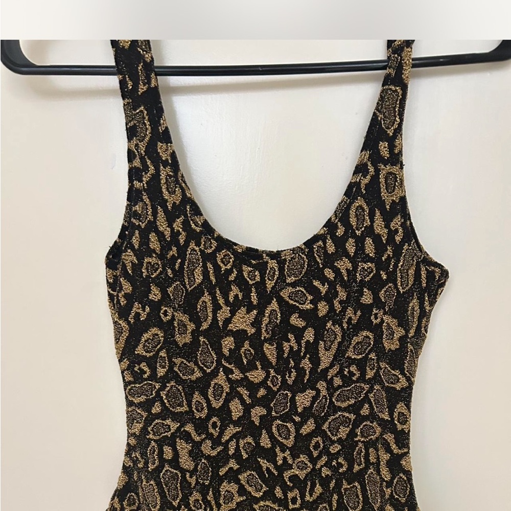 Forever 21 Black and Gold Body suit